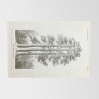 Sequoia Tree Illustration - The Three Graces at Mariposa Grove in Yosemite National Park Rug Gallery Image 2