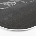 Baseball Patent - Softball Art - Black Chalkboard Bath Mat Gallery Image 3