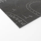 Baseball Patent - Softball Art - Black Chalkboard Welcome Mat Gallery Image 2