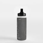 Baseball Patent - Softball Art - Black Chalkboard Water Bottle Gallery Image 2