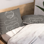 Baseball Patent - Softball Art - Black Chalkboard Pillow Sham Gallery Image 2