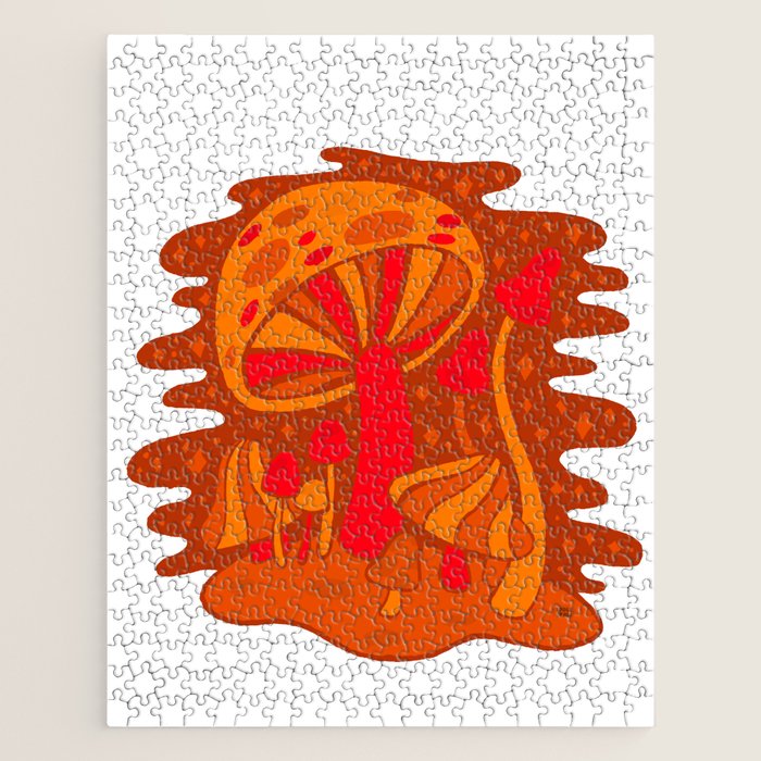 Orange Mushrooms Jigsaw Puzzle Gallery Image 1