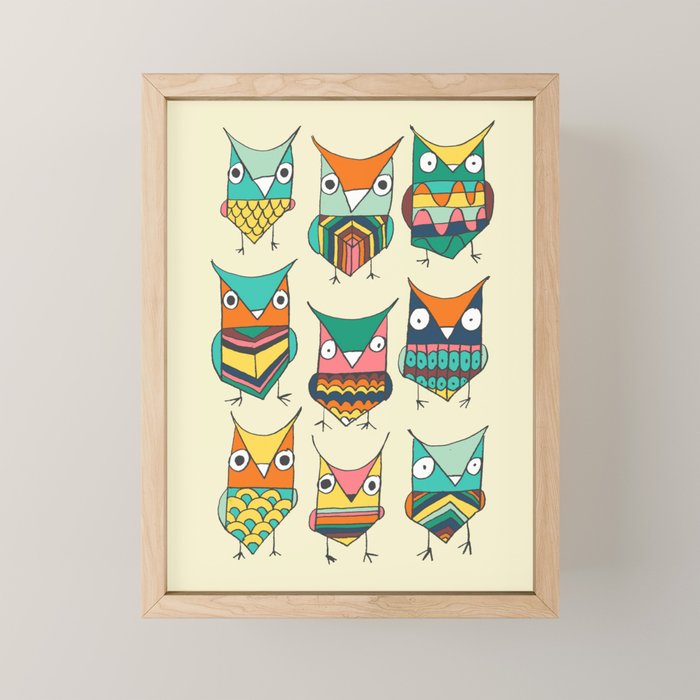 Give a hoot Mini Art Print Gallery Image 1
