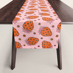 Flower Strawberry Print Table Runner Gallery Image 1