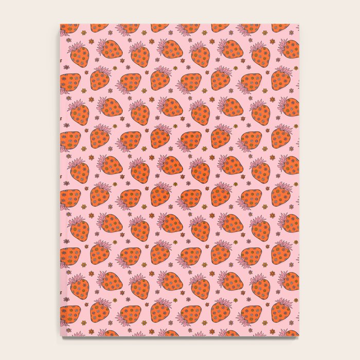 Flower Strawberry Print Notebook Gallery Image 4
