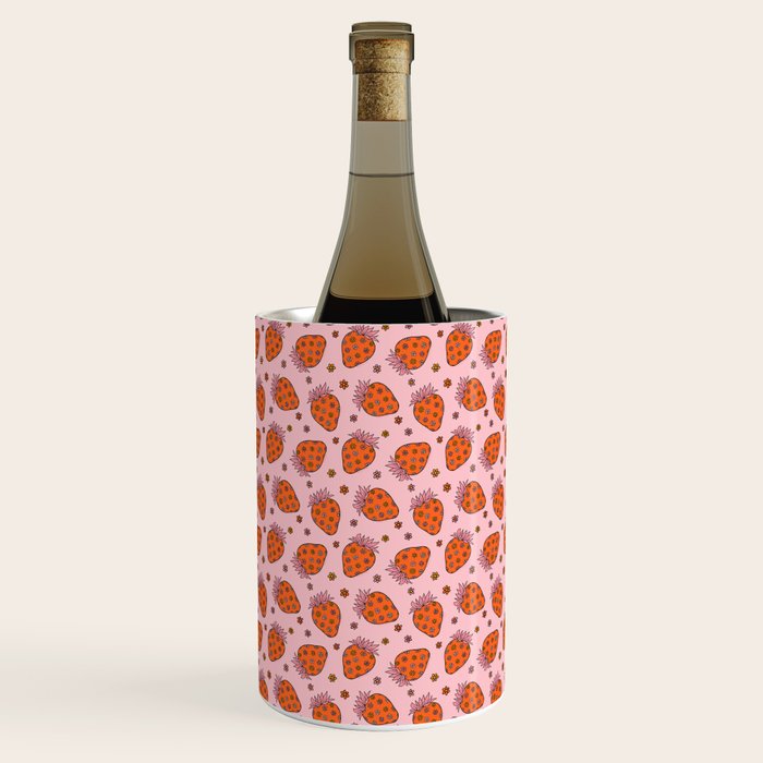Flower Strawberry Print Wine Chiller Gallery Image 2