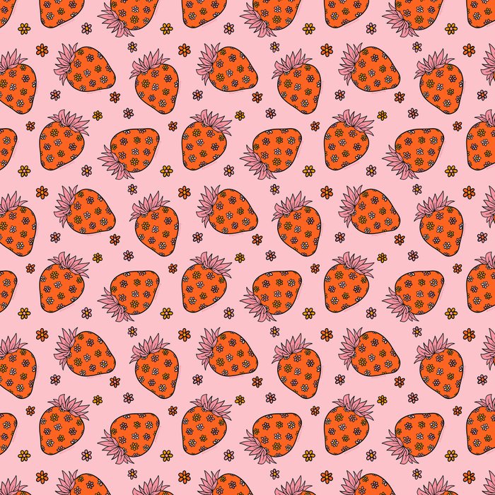 Flower Strawberry Print Coffee Mug Gallery Image 2