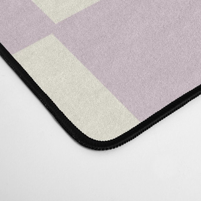 Lilac Check Pattern Desk Mat Gallery Image 4