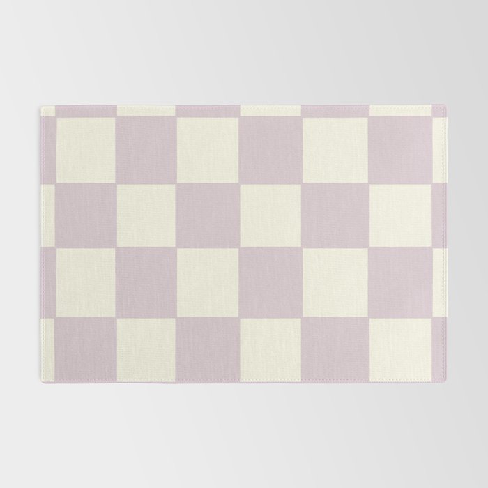 Lilac Check Pattern Rug Gallery Image 2