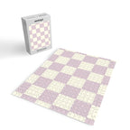 Lilac Check Pattern Jigsaw Puzzle Gallery Image 2