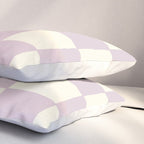 Lilac Check Pattern Pillow Sham Gallery Image 3