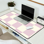 Lilac Check Pattern Desk Mat Gallery Image 2