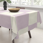 Lilac Check Pattern Tablecloth Gallery Image 3