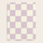 Lilac Check Pattern Poster Gallery Image 4
