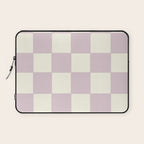 Lilac Check Pattern Laptop Sleeve Gallery Image 1