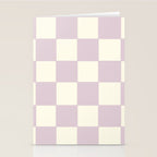 Lilac Check Pattern Stationery Card Gallery Image 2