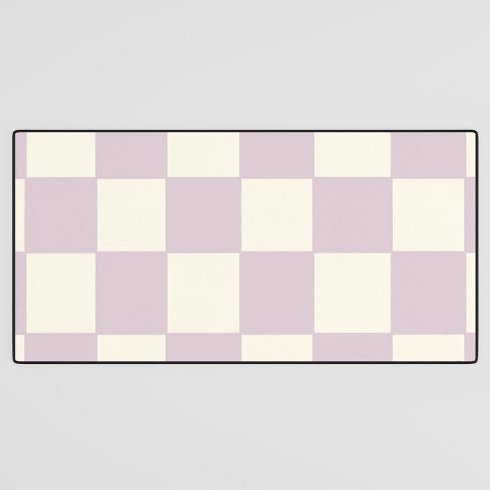 Lilac Check Pattern Desk Mat Gallery Image 3