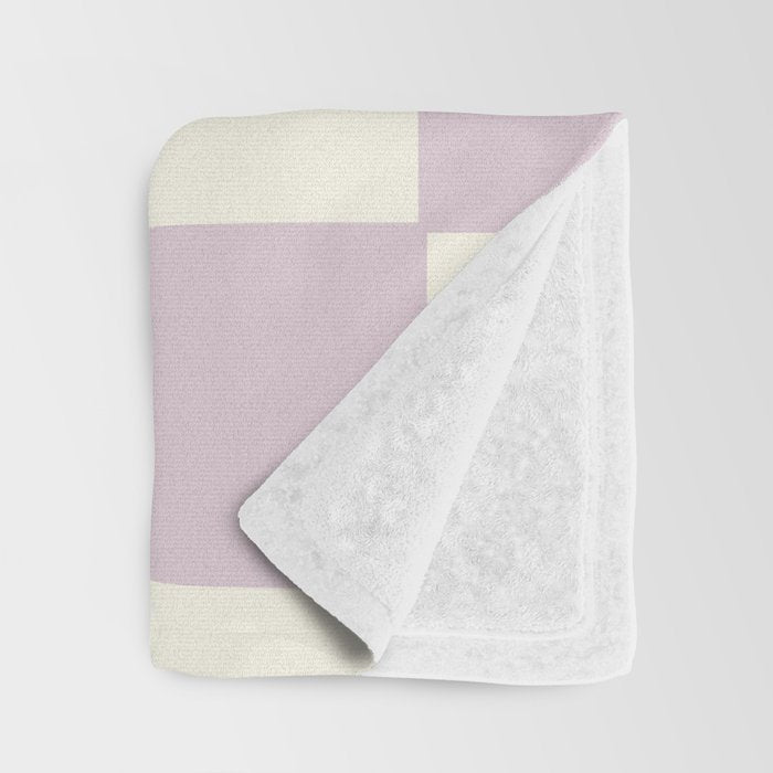 Lilac Check Pattern Throw Blanket Gallery Image 3