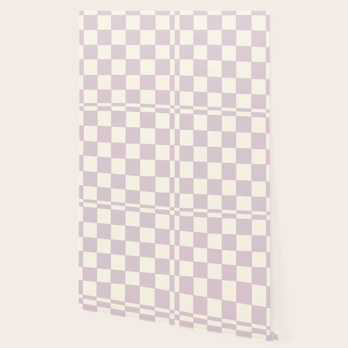 Lilac Check Pattern Wallpaper Gallery Image 2