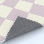 Lilac Check Pattern Rug Gallery Image 4