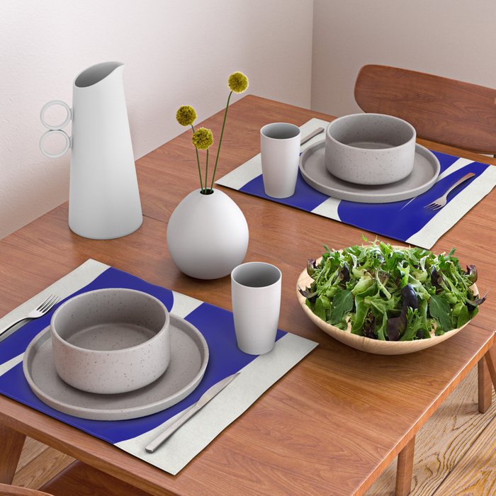 simple abstract shape-03 blue Placemat Gallery Image 2