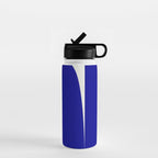 simple abstract shape-03 blue Water Bottle Gallery Image 1