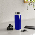 simple abstract shape-03 blue Water Bottle Gallery Image 4