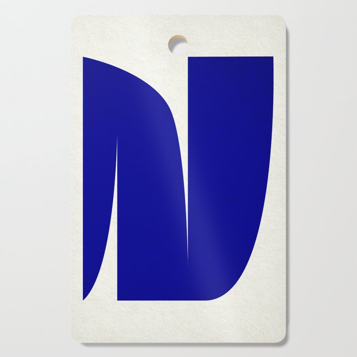 simple abstract shape-03 blue Cutting Board Gallery Image 1
