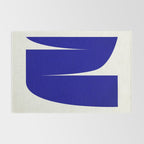 simple abstract shape-03 blue Rug Gallery Image 2
