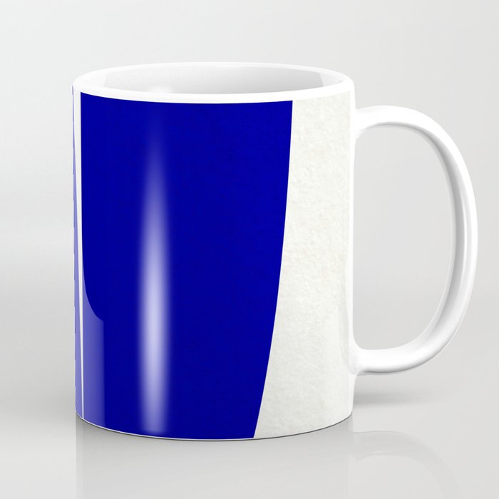 simple abstract shape-03 blue Coffee Mug Gallery Image 1