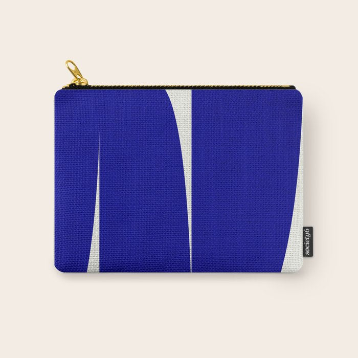 simple abstract shape-03 blue Carry All Pouch Gallery Image 1