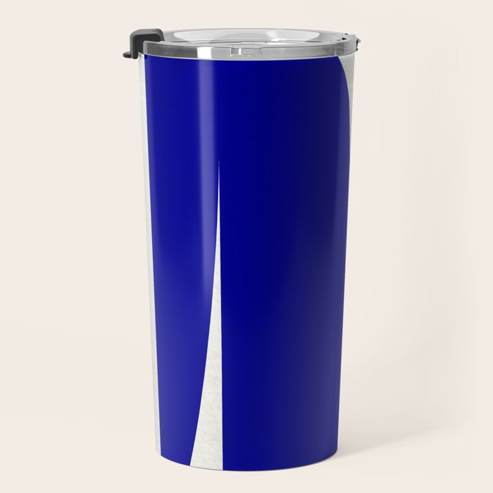simple abstract shape-03 blue Travel Mug Gallery Image 3