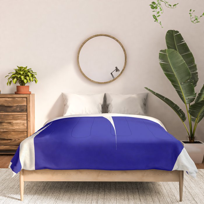 simple abstract shape-03 blue Comforter Gallery Image 3