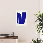 simple abstract shape-03 blue Poster Gallery Image 2
