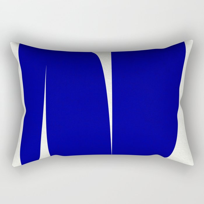 simple abstract shape-03 blue Rectangular Pillow Gallery Image 2
