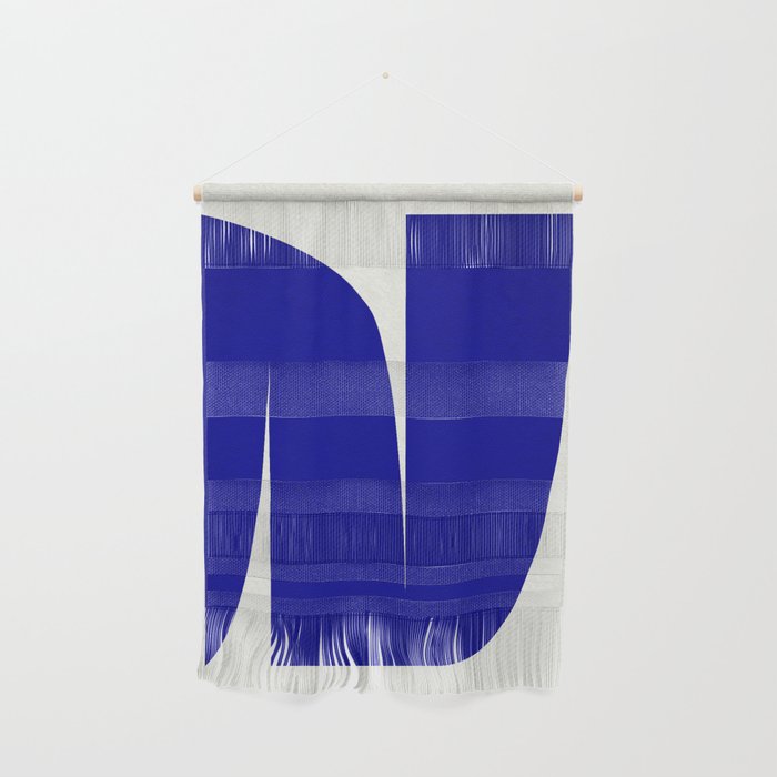 simple abstract shape-03 blue Wall Hanging Gallery Image 1