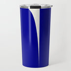 simple abstract shape-03 blue Travel Mug Gallery Image 1