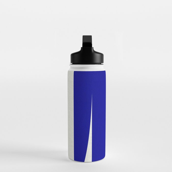 simple abstract shape-03 blue Water Bottle Gallery Image 3