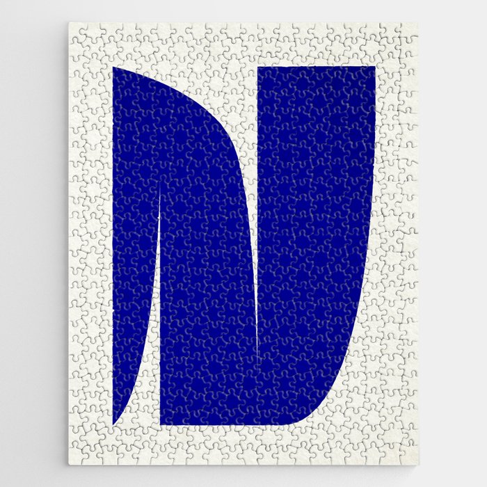 simple abstract shape-03 blue Jigsaw Puzzle Gallery Image 1