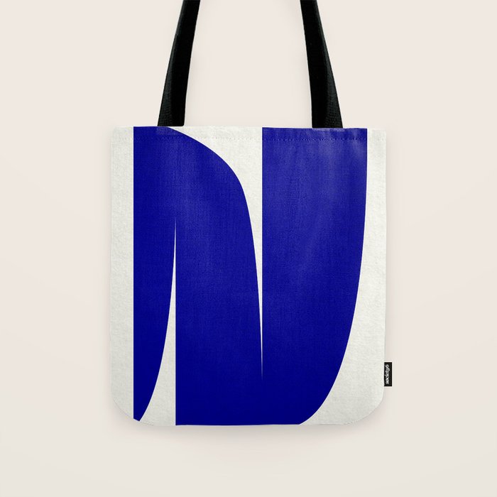 simple abstract shape-03 blue Tote Bag Gallery Image 1