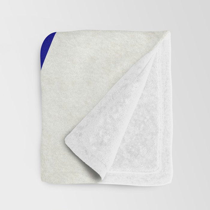 simple abstract shape-03 blue Throw Blanket Gallery Image 3