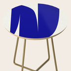 simple abstract shape-03 blue Side Table Gallery Image 2