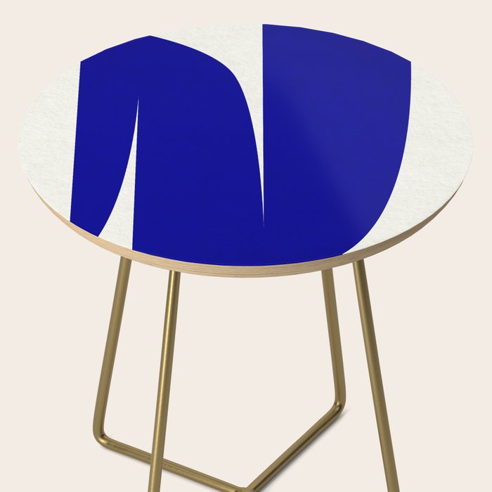 simple abstract shape-03 blue Side Table Gallery Image 2