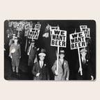 We Want Beer, Prohibition, Black and White, Old Photo, Beer Protest, Funny, Vintage Beer Art Cutting Board Gallery Image 1