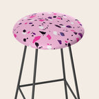 Pink Shadows Terrazzo Stool Gallery Image 2