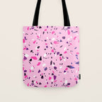 Pink Shadows Terrazzo Tote Bag Gallery Image 1
