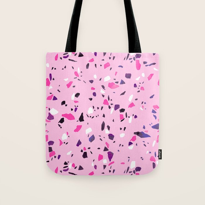 Pink Shadows Terrazzo Tote Bag Gallery Image 1