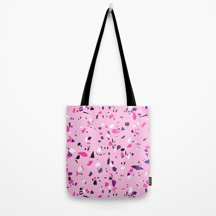 Pink Shadows Terrazzo Tote Bag Gallery Image 2