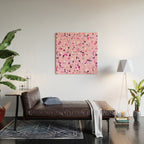 Pink Shadows Terrazzo Wood Wall Art Gallery Image 2