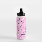 Pink Shadows Terrazzo Water Bottle Gallery Image 2
